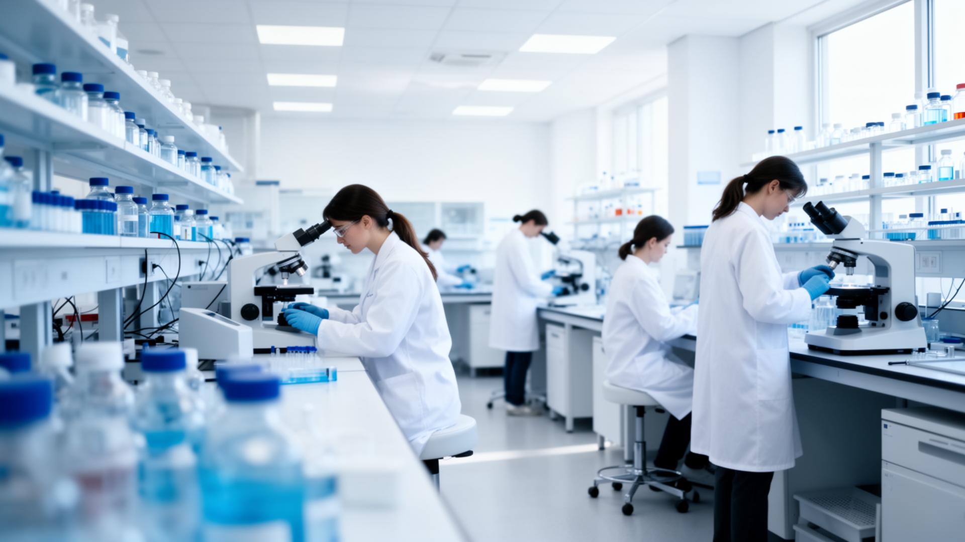 Laboratório farmacêutico moderno Hearst